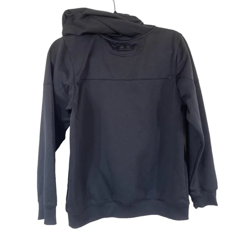 Converse black zip up sweatshirt